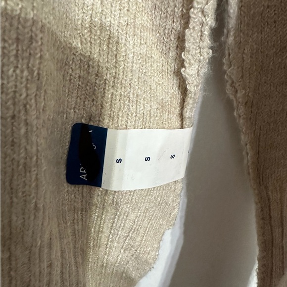 NWT Arizona Jean Co Oatmeal Heather Ribbed Knit Crewneck Sweater Small SEE NOTE - Picture 2 of 12